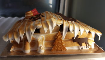 Le chalet glacé, dessert à la glace vanille et spéculoos